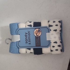 Sandy & Simon 12 Pack Washcloths